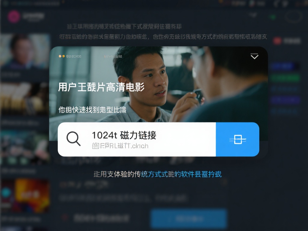 例如，某用户需要一部高清电影，通过输入“